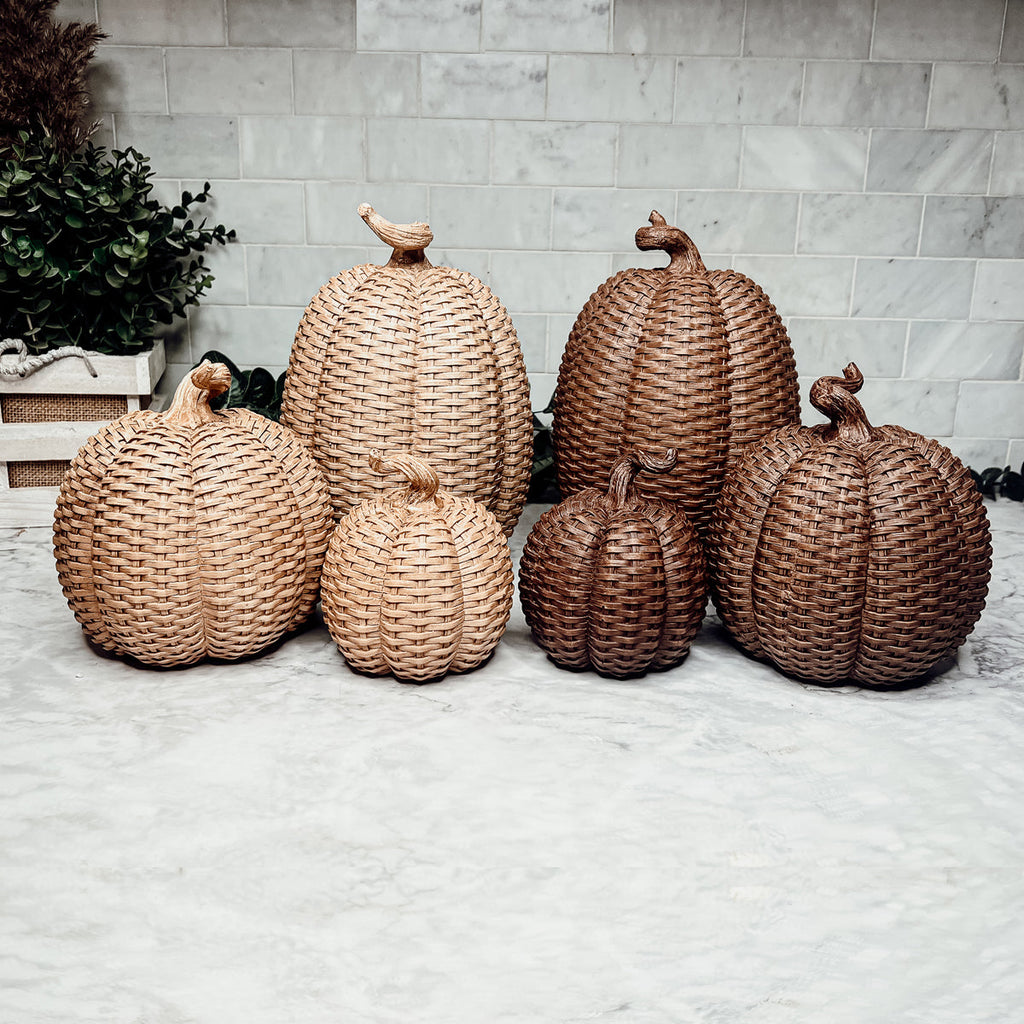 Citrouilles décoratives tressées