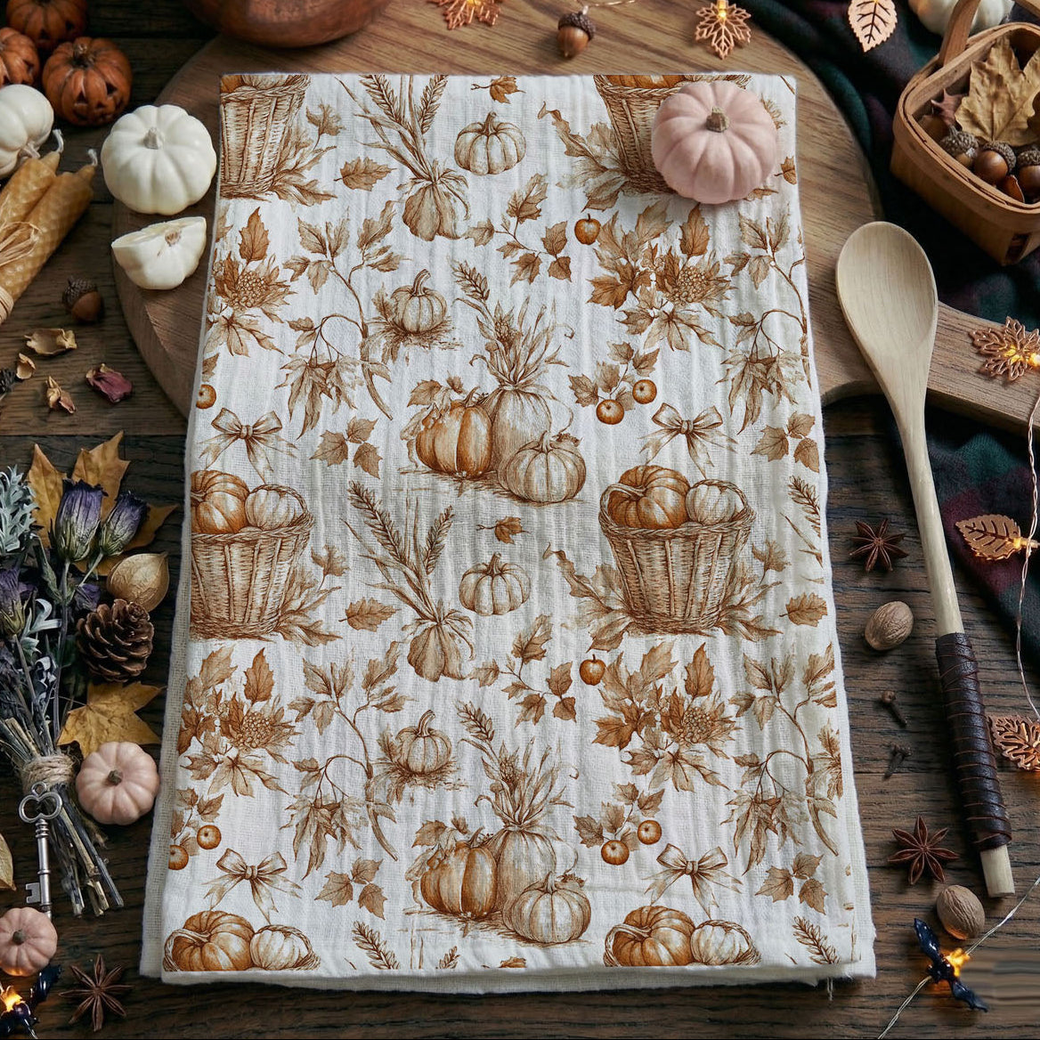 Serviette de cuisine citrouille classique