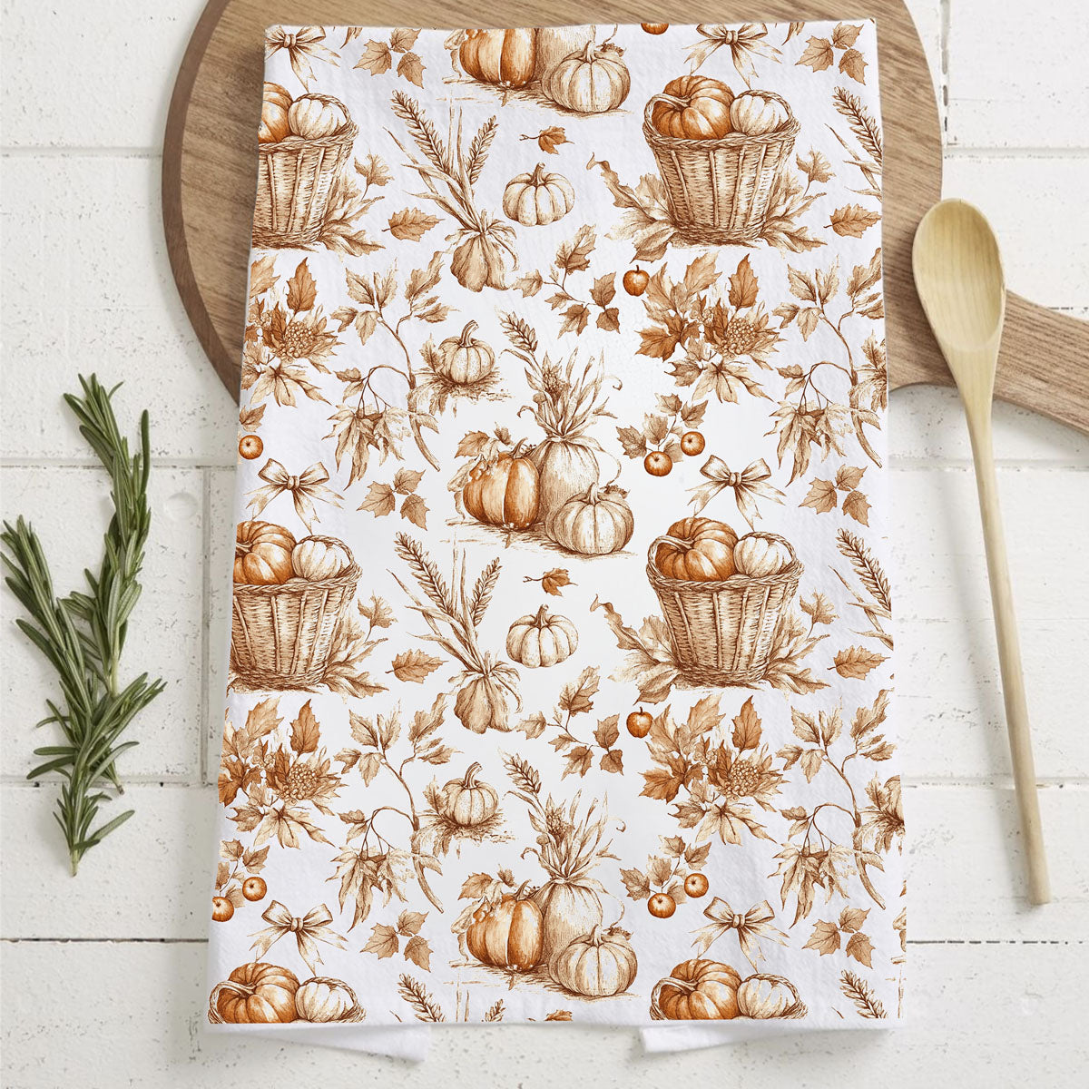 Serviette de cuisine citrouille classique