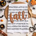 Torchon Mots d'Automne