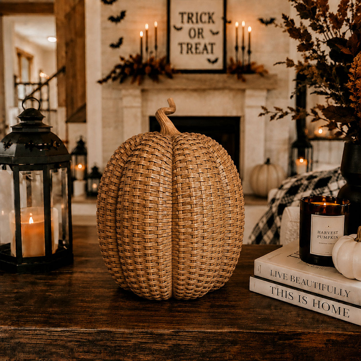 Citrouilles décoratives tressées