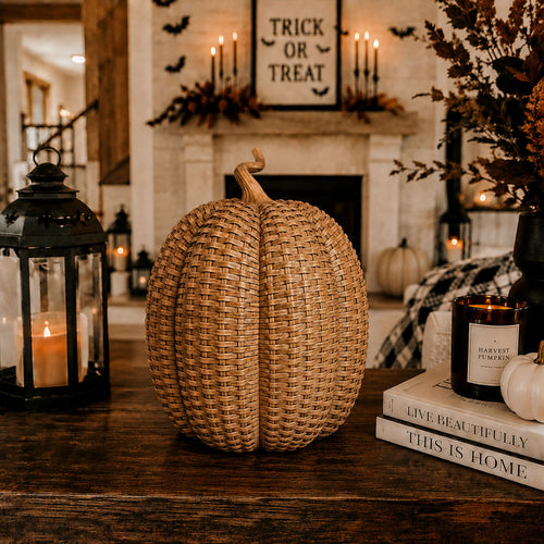 Citrouilles décoratives tressées