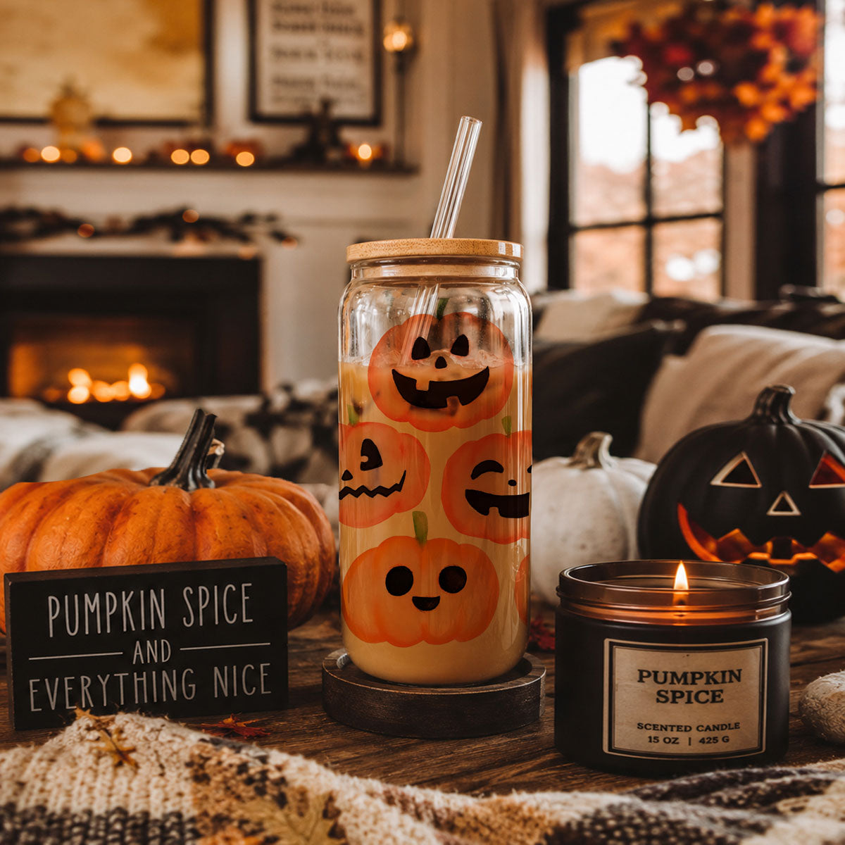Verre citrouille d'automne 20oz